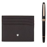 Набор Montblanc ручка-роллер + портмоне для кредитных карт 114121