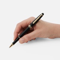 Ручка-роллер Montblanc Meisterstuck Gold-Coated черная 132457
