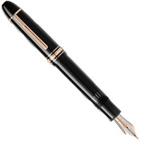Ручка перьевая Montblanc Meisterstück Rose Gold Coated 149 черная 0.50мм 132092